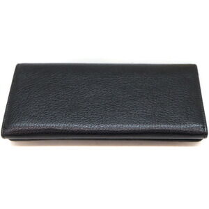 Balenciaga Edge Bifold Wallet Black Leather Money